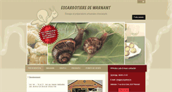 Desktop Screenshot of escargotiere.be